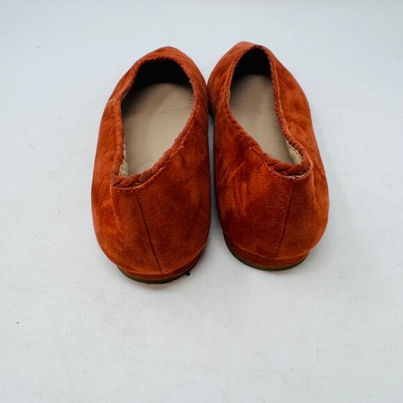 Eileen Fisher Women’s Size 8 Rust Suede Ballet Flats Slip On Shoes - Picture 7 of 13